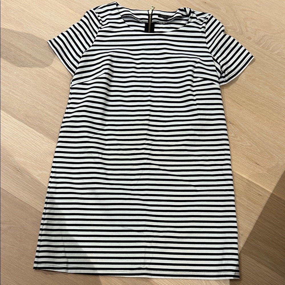 Rachel Zoe Monochrome Striped Mini Dress